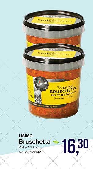 Lisimo Bruschetta Aanbieding Bij Bidfood 1Folders Nl