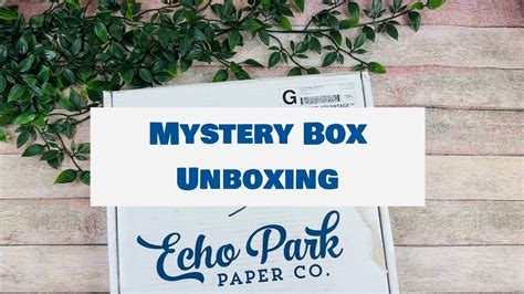 Mystery Box Unboxing YouTube