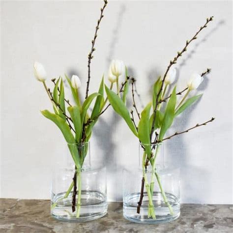 How To Arrange Tulips In A Glass Vase Easy Flower Display Ideas