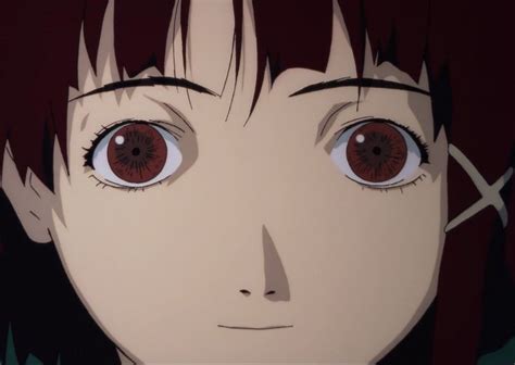 Lain From Serial Experiments Lain Anime Is Looking Directly Into The