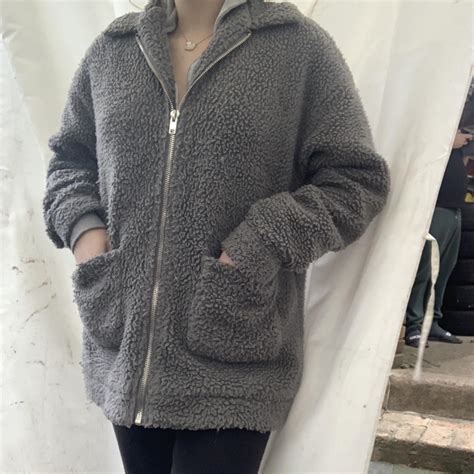 Missguided Women's Silver and Grey Jacket | Depop
