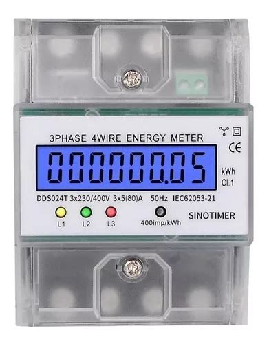 Medidor Consumo Energia Trifasica V A Kwh Fios Frete Gr Tis