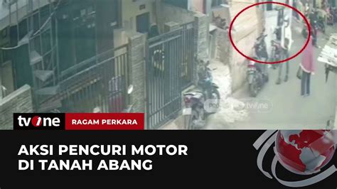 Beraksi Di Siang Hari Aksi Pencurian Motor Terekam CCTV Ragam