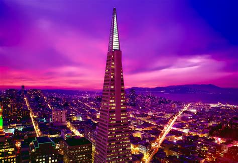 Transamerica Pyramid - Sunset - modlar.com