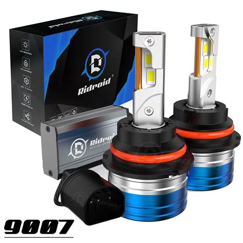 9007 Hb5 Led Headlight Bulbs Kit 6500k White High Low Beam Super Bright 36000lm Ebay