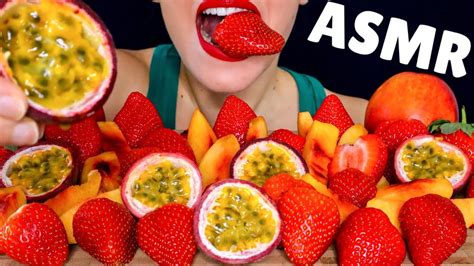 Asmr Fruit Platter Crunchy Eating Sounds Mukbang 먹방 No Talking Mou Asmr Youtube