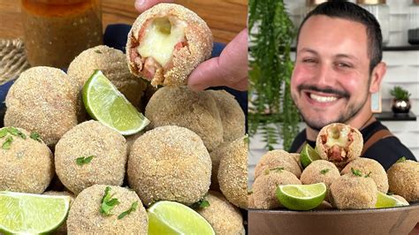 Bolinho De Lingui A Queijo Petisco De Boteco Feito Em Casa