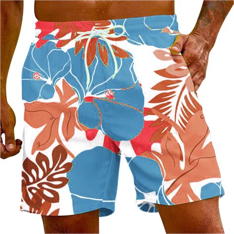 Cllios Big And Tall Mens Swim Trunks Palm Tree Bathing Suit Summer