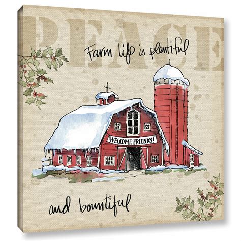 Laurel Foundry Modern Farmhouse Country Christmas Painting Print on ...