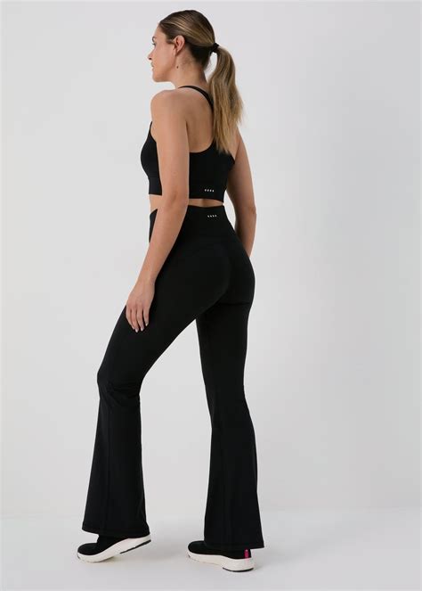 Souluxe Black Flare Leggings Matalan