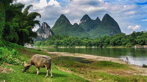 Bike Asia Yangshuo Bike Bamboo Rafting