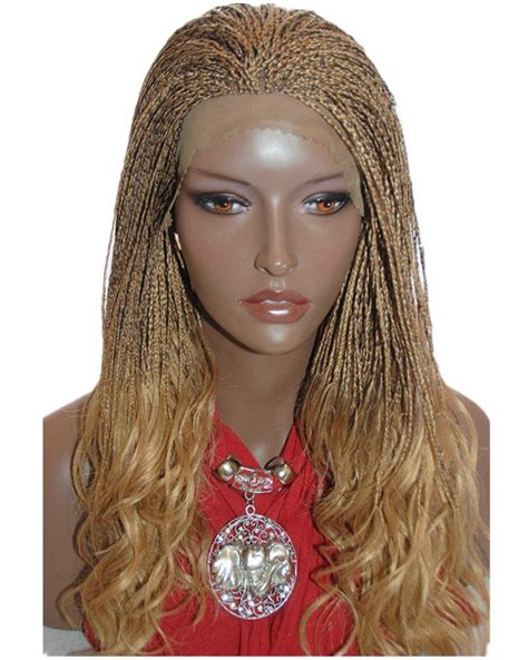 Best Selling Braided Lace Front Wig Micro Braids Color 27 4 Heat