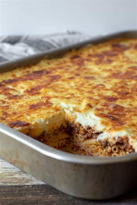 Authentic Pastitsio Greek Lasagna Recipe