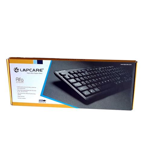 Lapcare Alfa Black Usb Wired Desktop Keyboard Keyboard Buy Lapcare