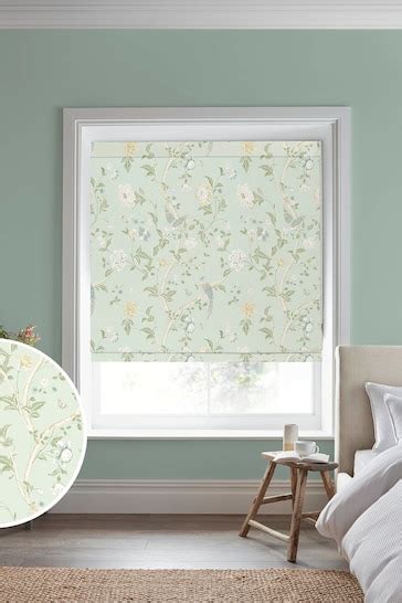 Buy Laura Ashley Eau De Nil Summer Palace Made To Measure Roman Blind From The Next Uk Online Shop