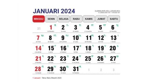 Kalender 2024 Rincian Tanggal Merah Di Februari Ada Isra Miraj Imlek