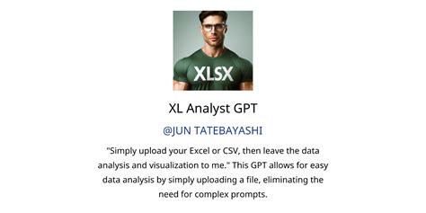 Xl Analyst Gpt Gpts Features And Functions Examples And Prompts Gpt