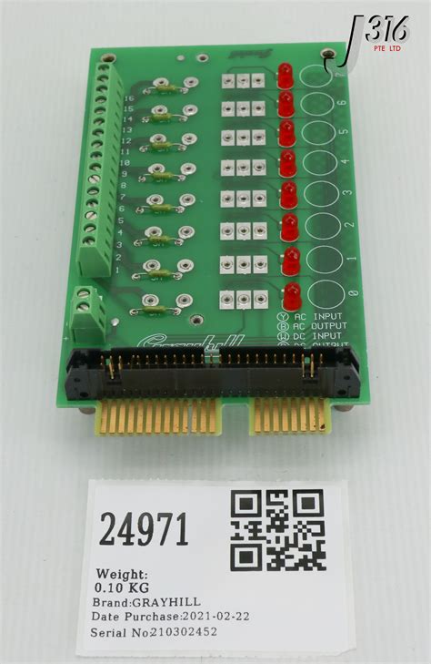 24971 Grayhill Pcb 8 Channels Relay Module Board 70ad3266 70mrck8 Ebay