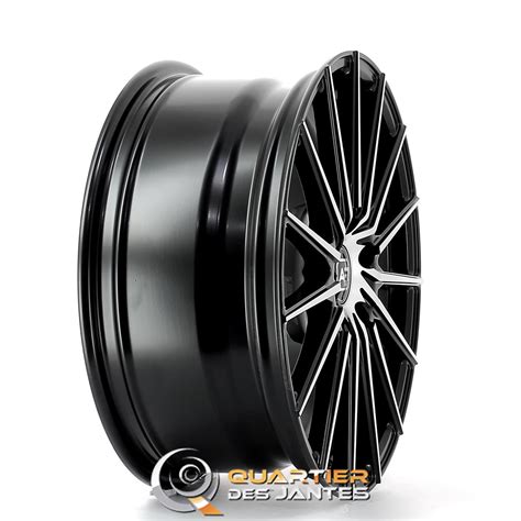 Jante Artech Tornado 17 NOIRE FACE POLIE 4x108 Jantes Alu Jantes