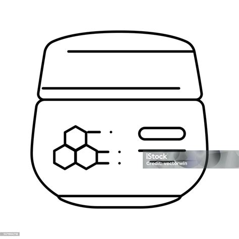 레티놀 모이스처 라이저 크림 라인 아이콘 벡터 일러스트 레이 션 깨끗한에 대한 스톡 벡터 아트 및 기타 이미지 깨끗한