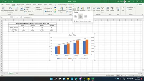 How To Create A Bar Chart Using Microsoft Excel Youtube