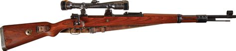 Wwii German Mauser K98k High Turret Sniper Rifle With Scope Rock