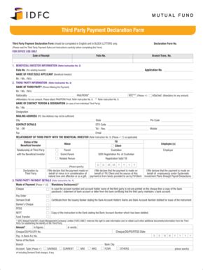 Fillable Online 111219083 Third Party Declaration Form Fax Email Print