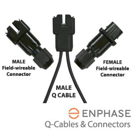 Enphase Q Cable Field Wireable Connectors For Iq Microinverters