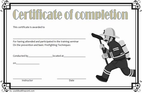 Firefighter Certificate Template 10 Latest Designs Fresh