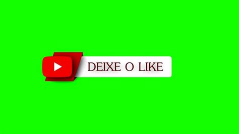 Inscreva Se Chroma Key Deixe O Like Ative O Sininho Compartilhe Green