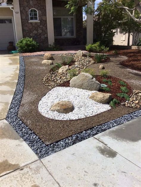 Modern Rock Garden Ideas For A Sleek Outdoor Space Xeriscape Front