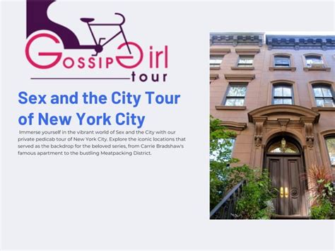 Sex And The City Tour Discover Nyc Like A Star Ppt