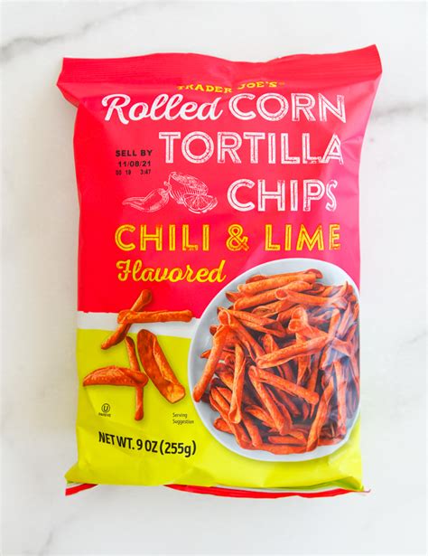 Trader Joe S Rolled Corn Chili And Lime Tortilla Chips Review Sweet