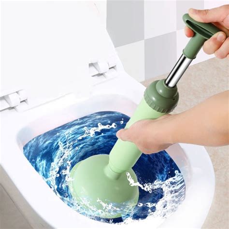 Toilet Plunger High Pressure Pump Anti Clogging Drain Cleaners Pipe