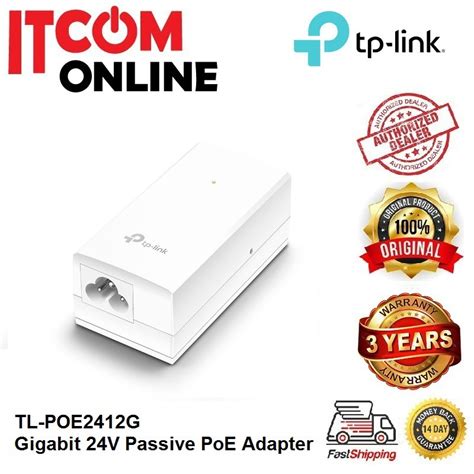 Tp Link Gigabit Vdc Passive Poe Injector Network Adapter Tl Poe G