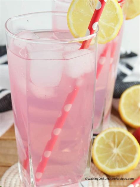 Strawberry Lemonade Punch With Sprite Walking On Sunshine