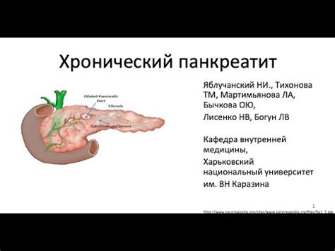Хронический панкреатит - YouTube