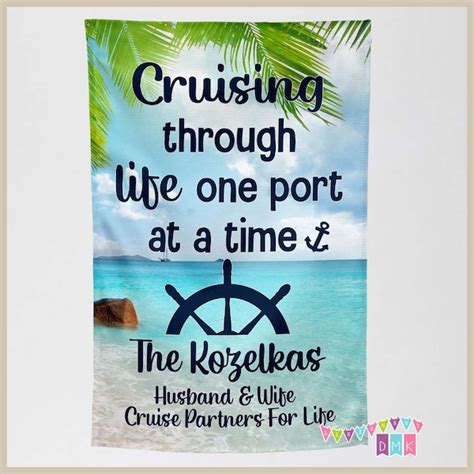 Cruising Through Life One Cruise At A Time Door Sign Etsy