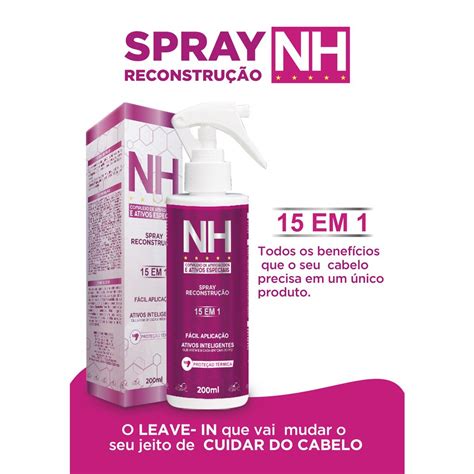 Spray Reconstrução NH New Hair 200ML BELKIT Shopee Brasil