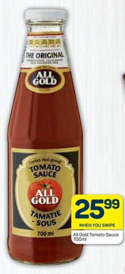 All Gold Tomato Sauce Ml Offer At Pick N Pay