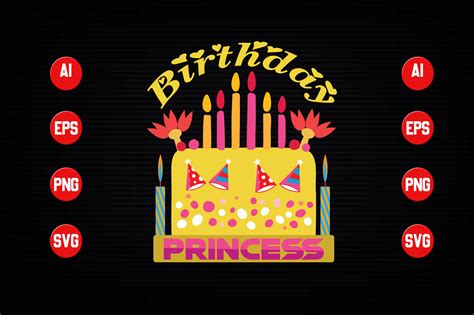 Birthday Princess Graphic By Designer Mohesenur 64 · Creative Fabrica