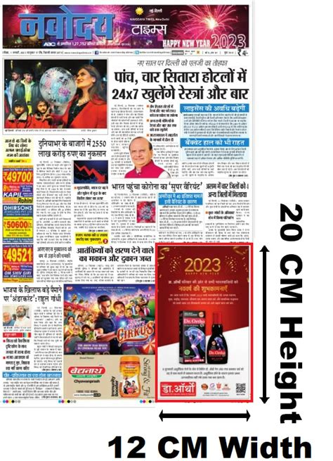 Navodaya Times Delhi Hindi Newspaper Advertising Rates Book Ads In