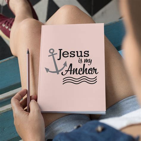 Jesus Is My Anchor Svg Jesus Cut File Svg Christian Svg Silhouette