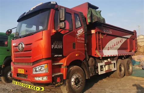 FAW J6P Used Dump Trucks 6x4 390HP For Sale Gilmantruck