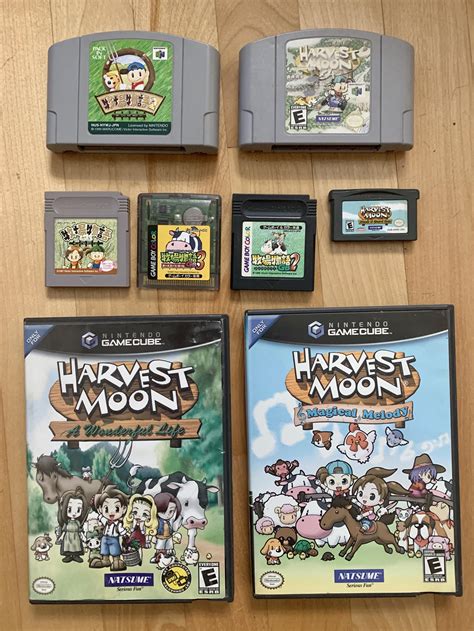 My small harvest moon games collection! 😊 : r/harvestmoon