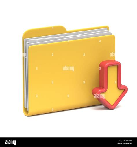 yellow folder icon  concept  stock photo alamy