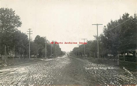 Wi Antigo Wisconsin Rppc East 5th Avenue 1908 Pm Aj Kingbury