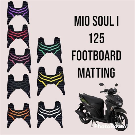 Mio Soul I 125s Footboard Rubber Matting Shopee Philippines