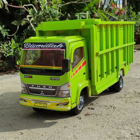 Jual Mainan Mobil Truk Kayu Miniatur Truck Oleng Jumbo Mobilan Anak