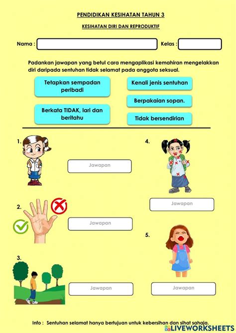 Pk Tahun 3 Online Activity Live Worksheets